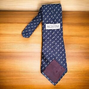 Ruffini Navy Patterned Men's Tie